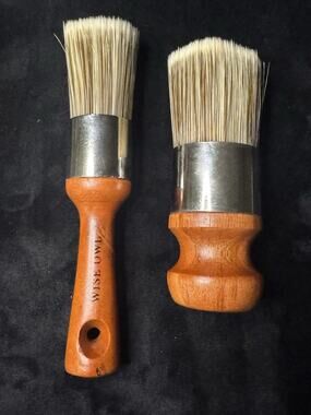 New Lot Of 2 Wise Owl Palm 2 Inch Paint Brush 1.5 Inch Round Ultra Firm Stiff